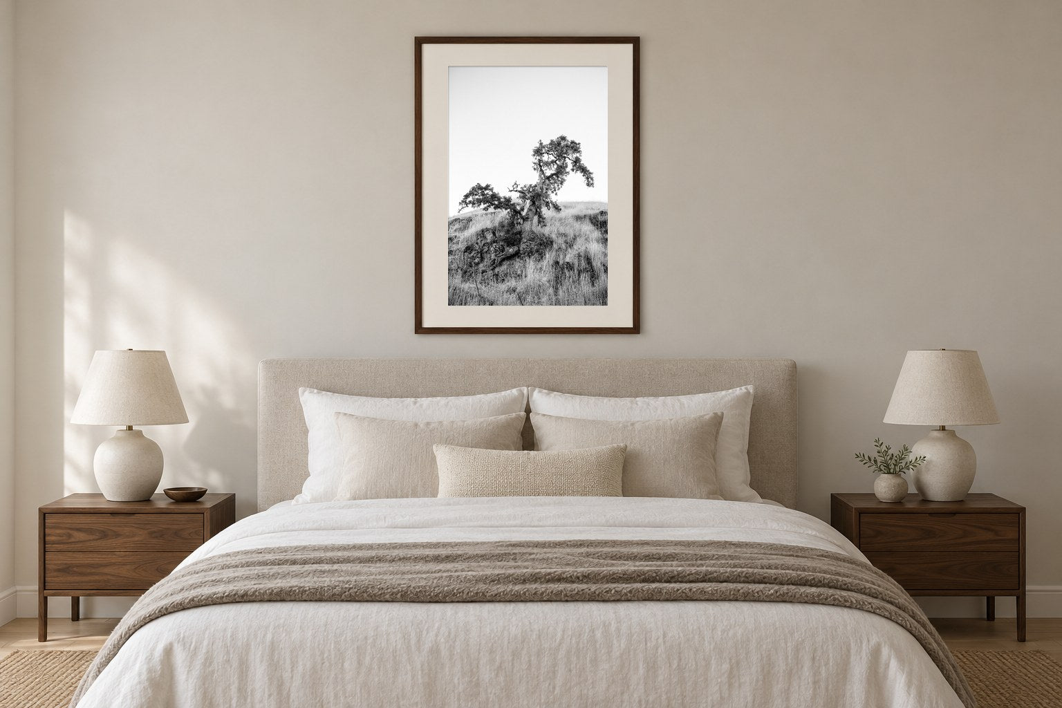 Plate 12 at 30 x 45, Foothold, framed in a room