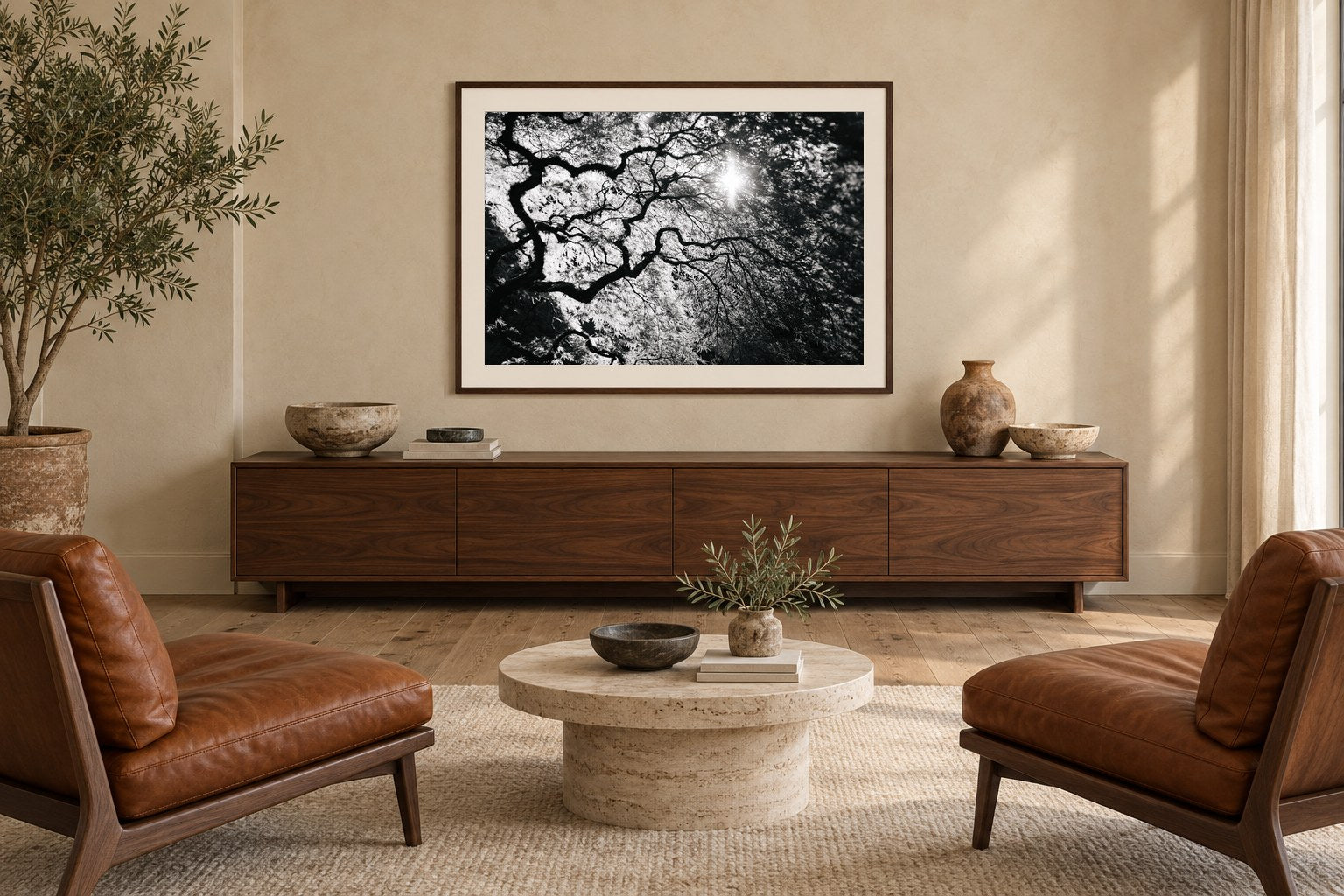 Plate 01 at 40 x 60, Noon, framed in a room